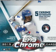 2019 Topps Chrome MLB Baseball Jumbo Hobby Box